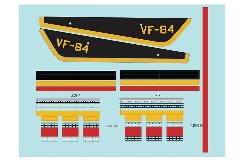 Freewing 64mm EDF F-14 Tomcat Water Slide Decal Set B