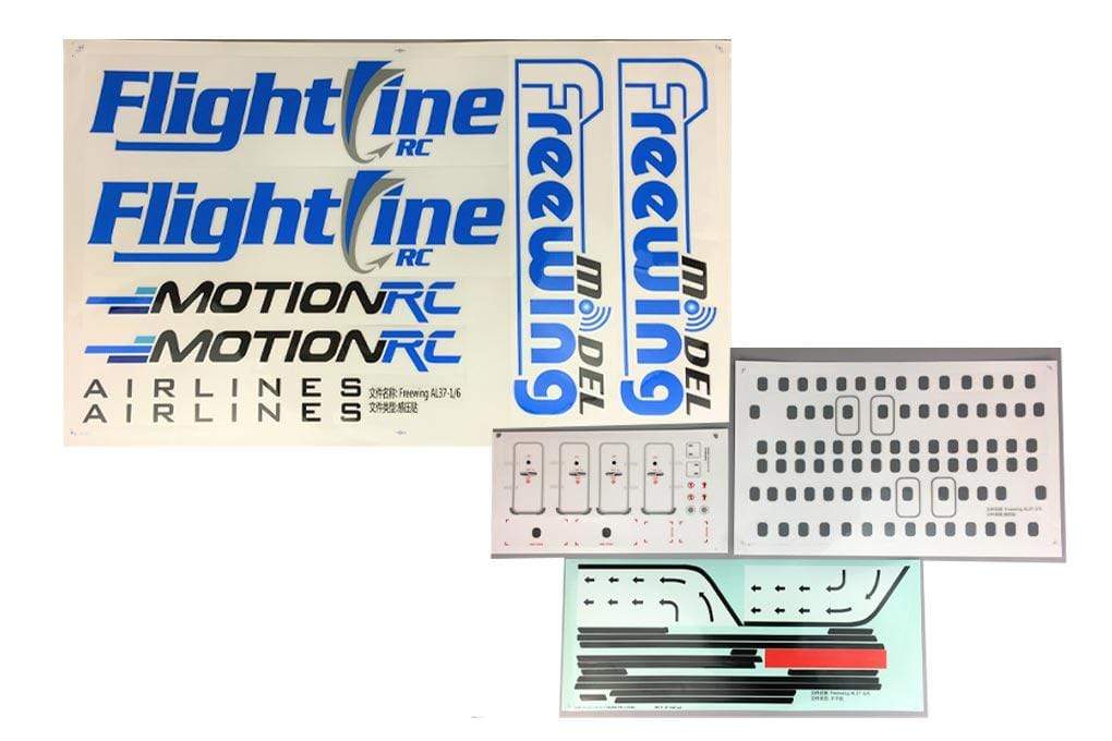 Freewing 70mm EDF AL37 Airliner Decal Sheet