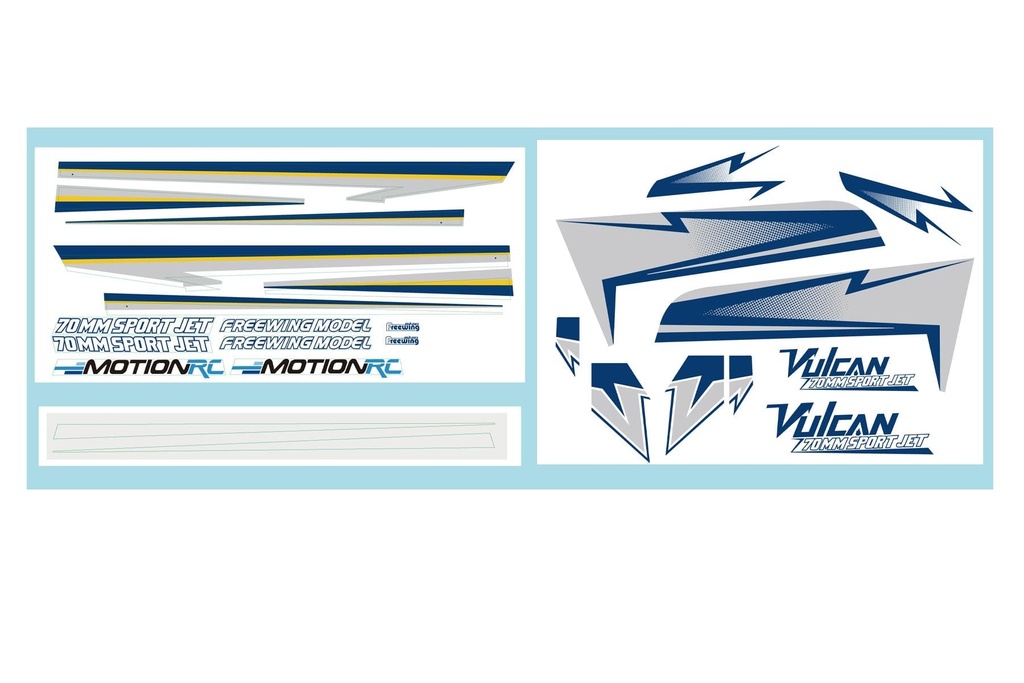 Freewing 70mm EDF Vulcan Decal Set