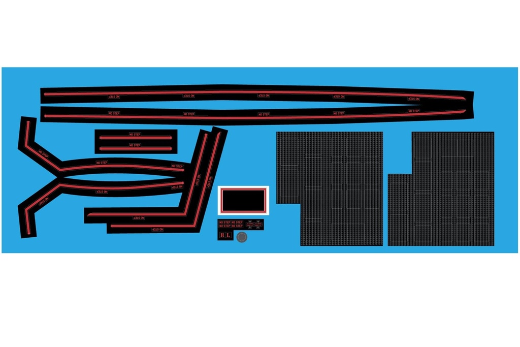 Freewing 70mm SR-71 Blackbird Decal Set A