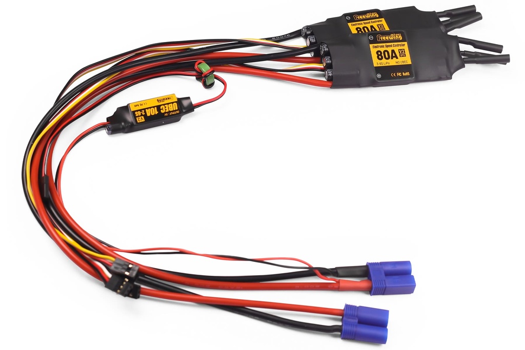 Freewing 70mm SR-71 Blackbird Dual 80A ESC w/10A UBEC
