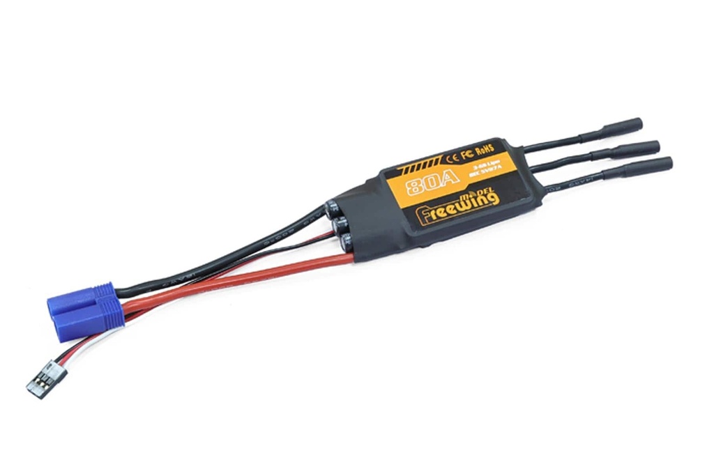 Freewing 80mm EDF A-6 80A Brushless ESC