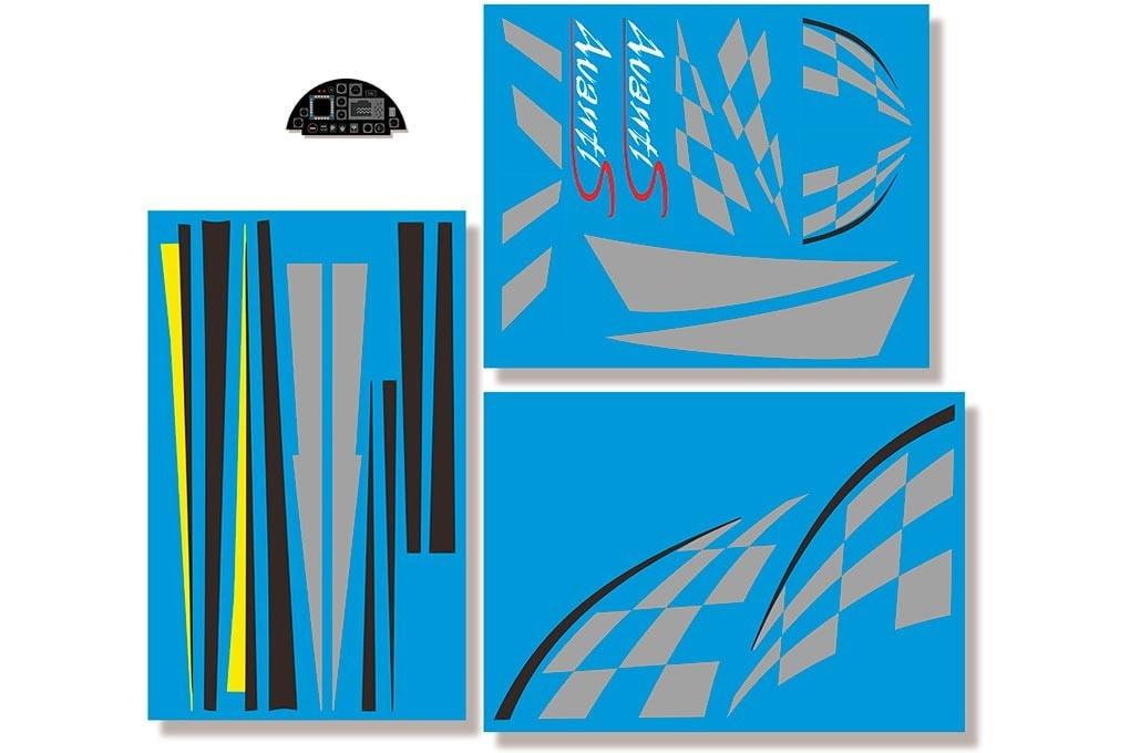 Freewing 80mm EDF Avanti S Decal Sheet