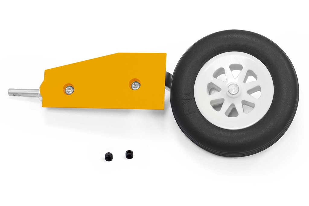 Freewing 80mm EDF Avanti S V2 Yellow Main Landing Gear Strut and Tire - Right