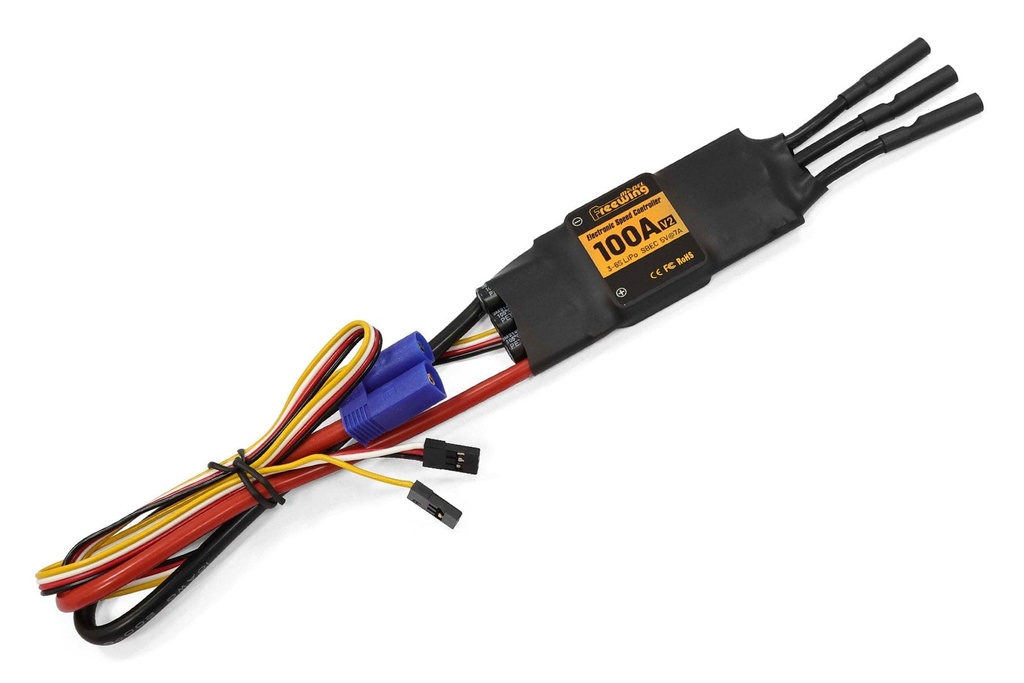 Freewing 80mm EDF Thrust Reversing 100A ESC with 7A BEC