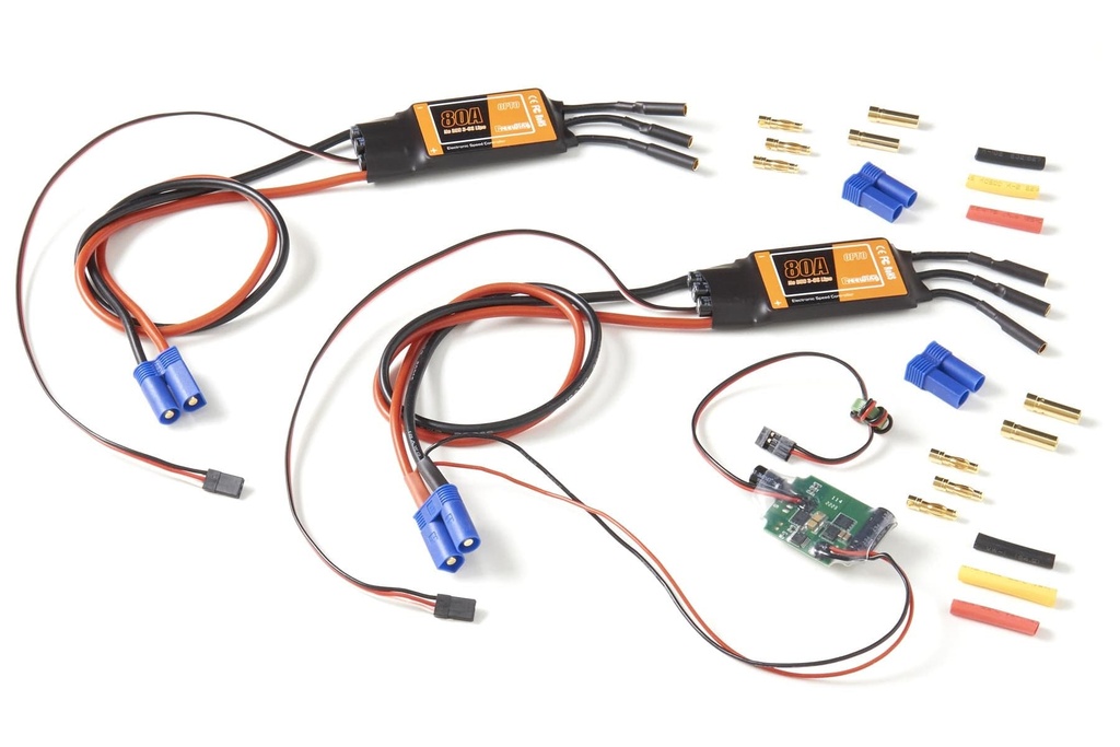 Freewing 80mm F-14 Dual 80A ESC with 5A UBEC