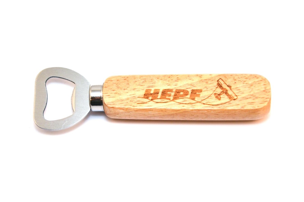 HEPF Flaschenöffner/ Kapselheber - Holzgriff