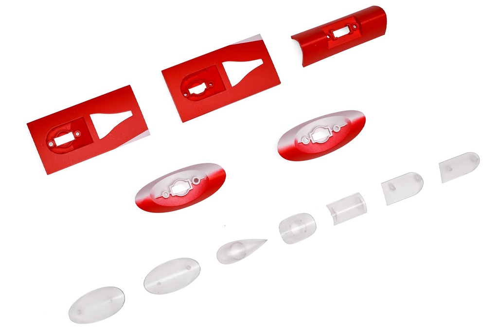 Freewing 90mm EDF Ares 3D LED Light Cover Set - Red