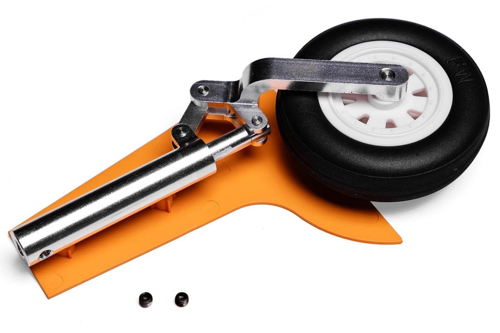 Freewing 90mm EDF Ares 3D Rear Gear Struts and Wheels - Left - Yellow