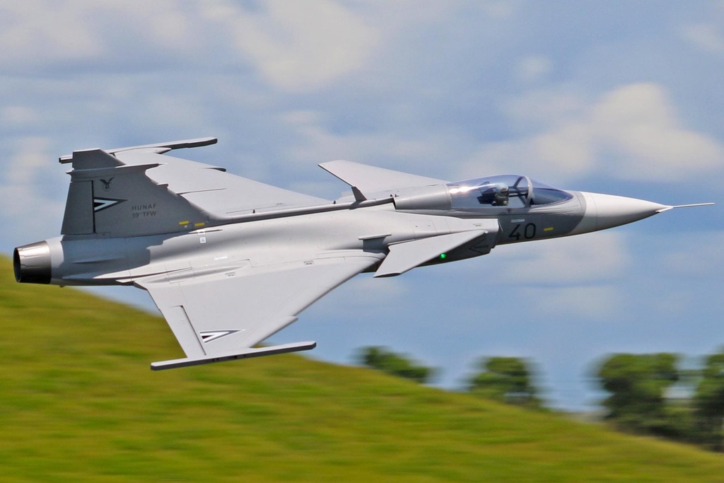 Freewing JAS-39 Gripen Grey 80mm EDF Jet - ARF PLUS