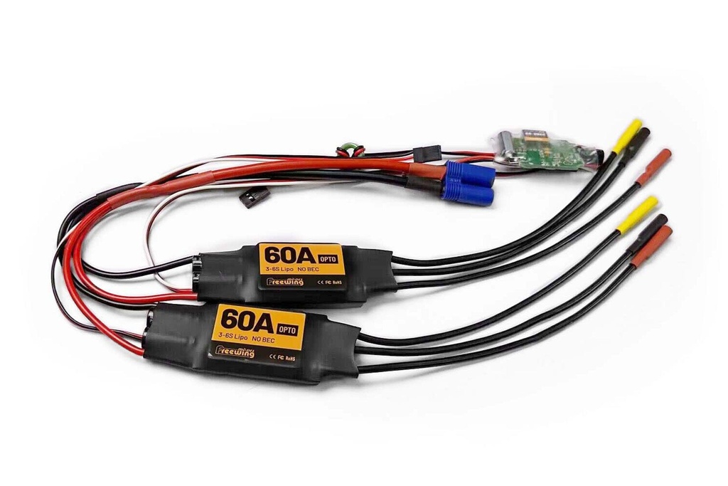 Freewing Twin 70mm EDF PJ50 Private Jet 60A ESCs with 8A UBEC (Set)