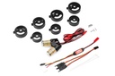 Freewing Universal Dual Tail Flame Afterburner LED Lights for Bifurcated 70/80/90mm EDF Jets
