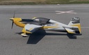 Pilot-RC Raven 103" 120cc Kunstflugmodell – High-End 3D Aerobatic RC Flugzeug mit extremer Präzision (2616 mm), Gelb/Weiß/Schwarz ARF-Kit (Schema 02)