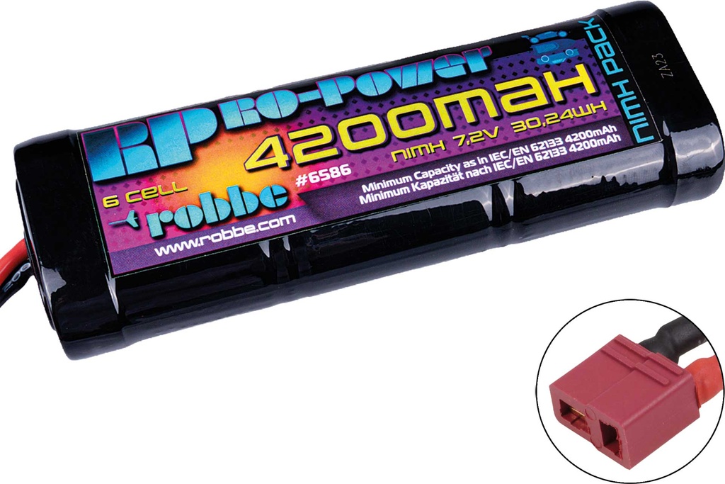Robbe Modellsport Ro-Power NiMH 4200mah 7,2V (T-Stecker + Tamiya Adapter)