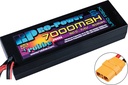Robbe Modellsport Ro-Power Car Lipo 7000mah 7,4V 50C Hardcase (XT-90 + T-Stecker Adapter)