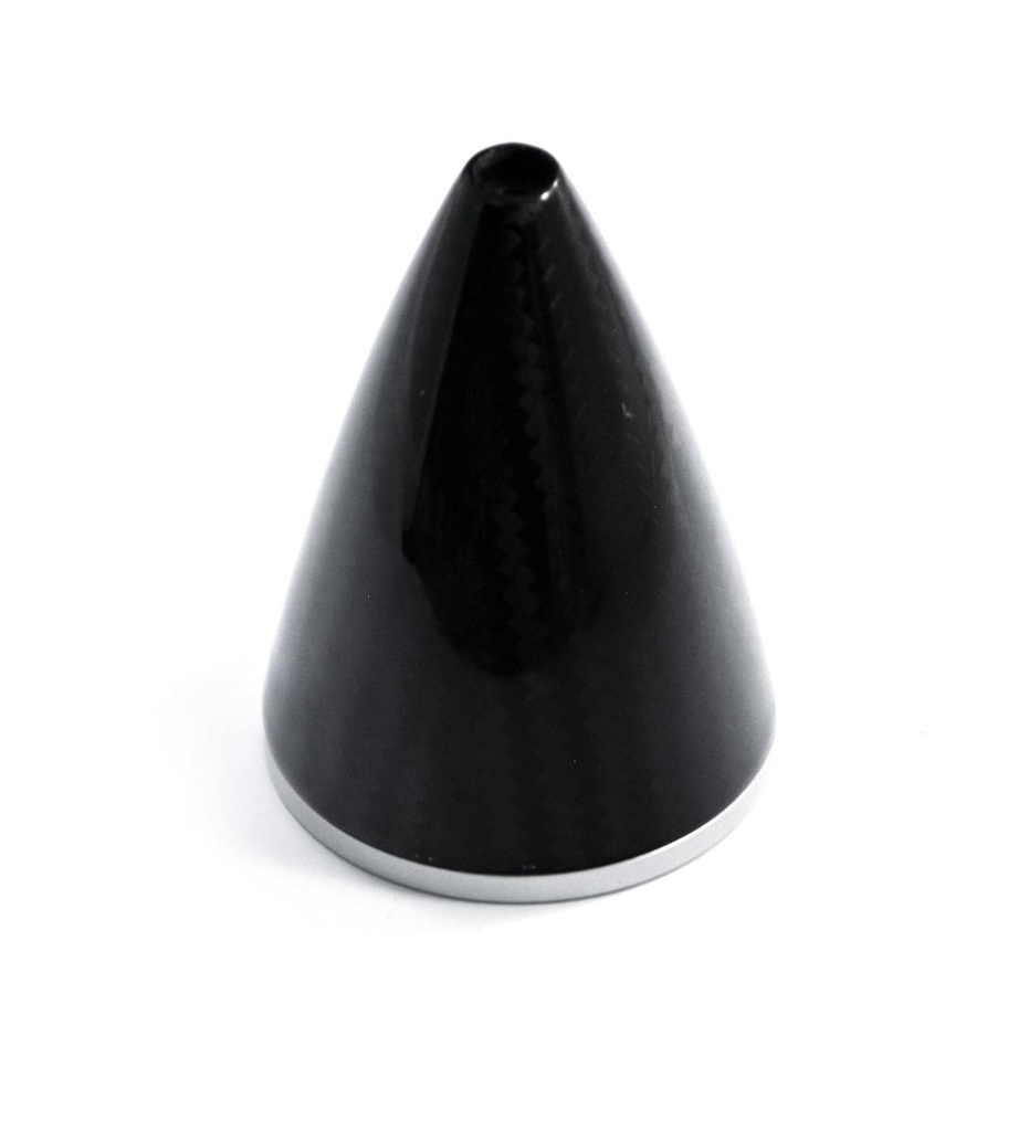 CFK Spinner D  51mm (2") mit Alu Grundplatte d 10mm ohne Propausnehmung