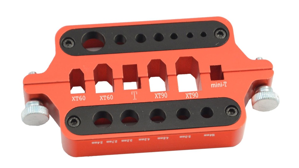 Aluminium Lötstation/Löthilfe für Stecker rot