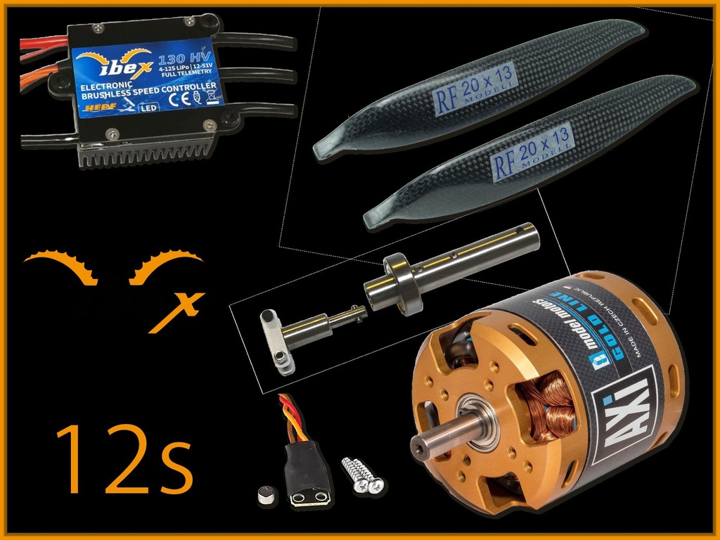 AXI Antrieb mit FES System für Segler bis ca. 8m an 12s Lipo