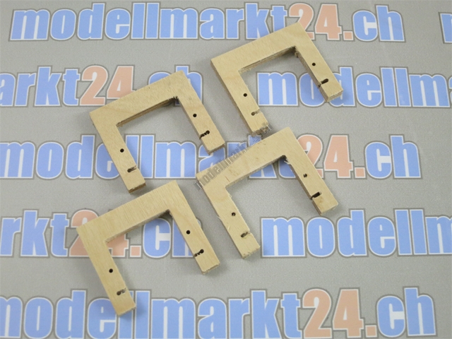 4Stk Servorahmen aus Sperrholz zu KST DS245MG / DS245S / DS245H