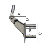 Gabel-Ruderhebel 6/35 m. KG
