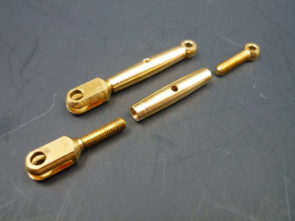 Spannschlösser M3x33/49 Messing