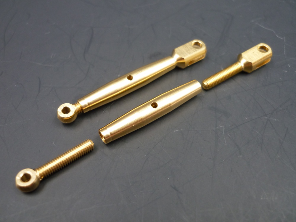 Spannschlösser M3x39/60 Messing
