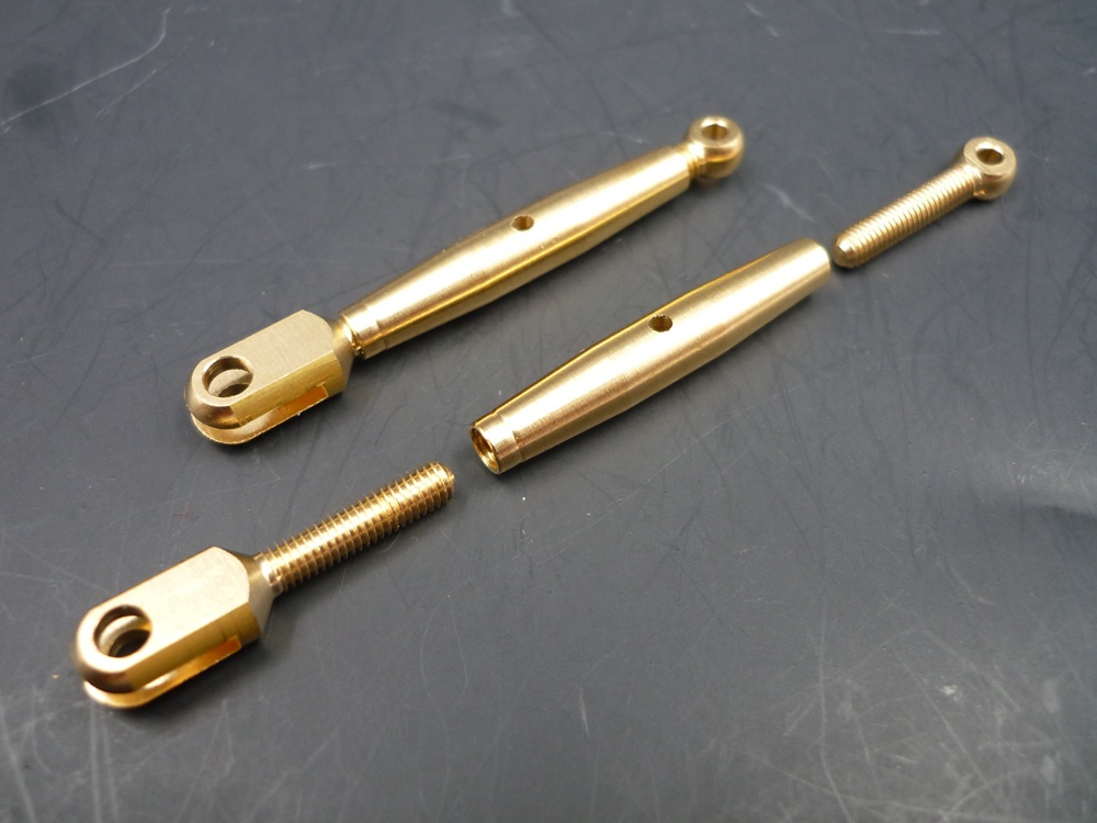Spannschlösser M3x39/60 Messing