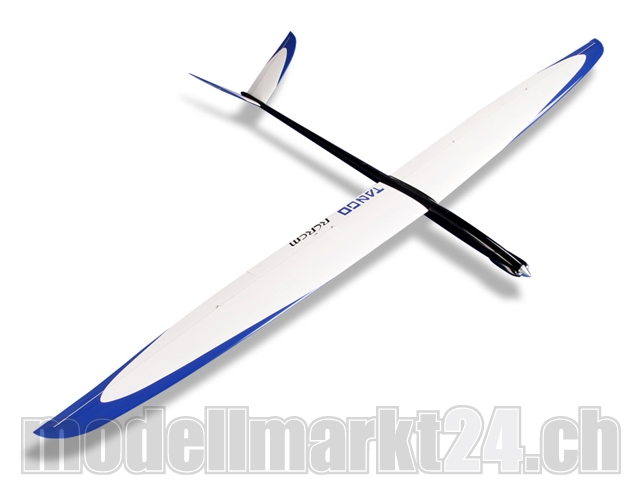 RCRCM E-Tango CFK+ (Carbon) Spw. 2.9m Schwarz/Weiss/Blau mit Schutztaschen, RC M