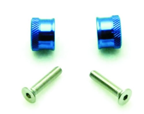 Tragflächenschrauben blau M4