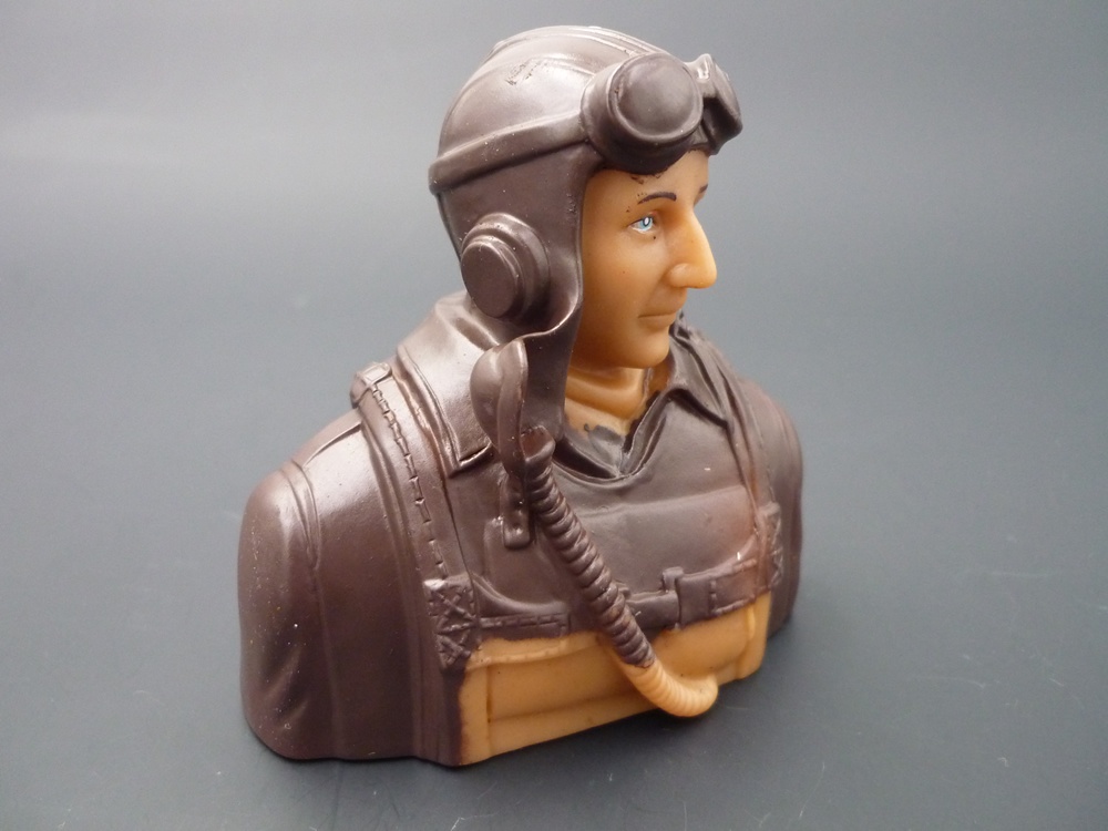 Pilotenbüste WWII 1/6 amerikanisch, grundiert