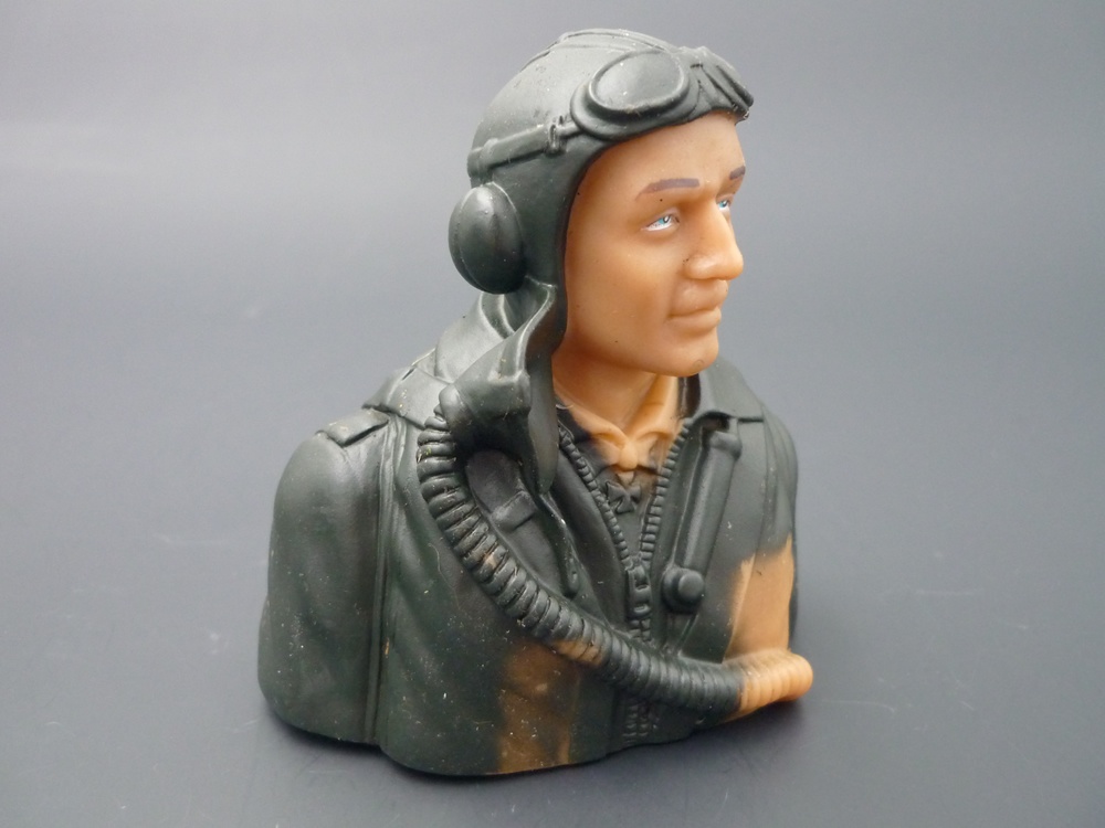 Pilotenbüste WWII 1/6 deutsch, grundiert