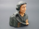 Pilotenbüste WWII 1/6 deutsch, grundiert