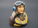 Pilotenbüste WWII 1/6 britisch, bemalt
