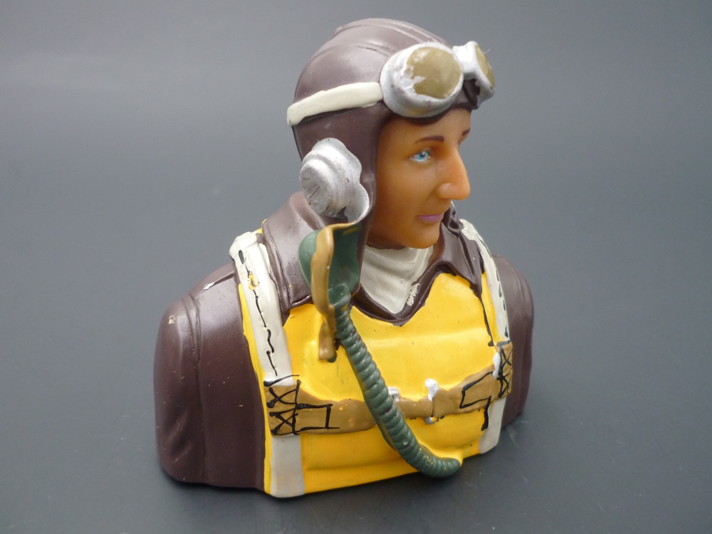 Pilotenbüste WWII 1/6 amerikanisch, bemalt
