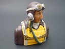 Pilotenbüste WWII 1/6 amerikanisch, bemalt