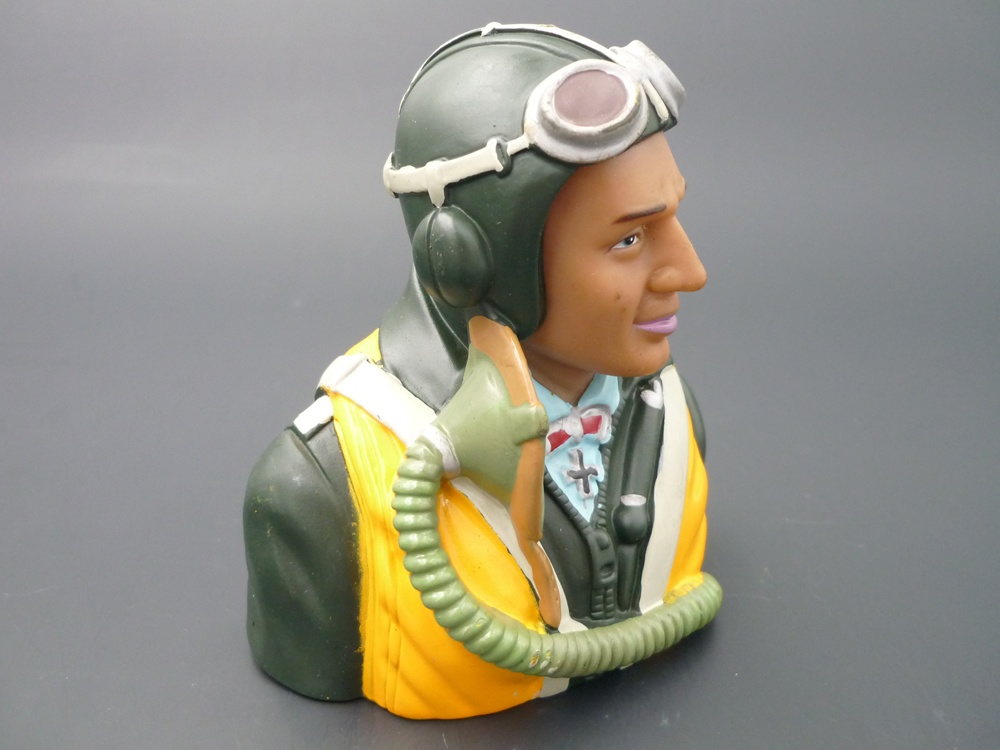 Pilotenbüste WWII 1/6 deutsch, bemalt