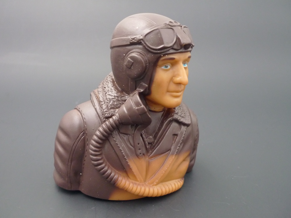 Pilotenbüste WWII 1/5 britisch, grundiert