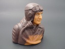 Pilotenbüste WWII 1/5 britisch, grundiert