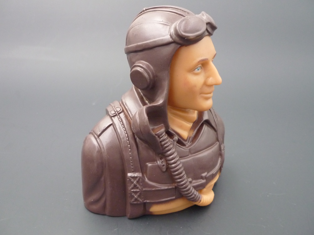 Pilotenbüste WWII 1/5 amerikanisch, grundiert