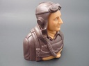 Pilotenbüste WWII 1/5 amerikanisch, grundiert