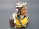 Pilotenbüste WWII 1/5 Amerikanisch, bemalt