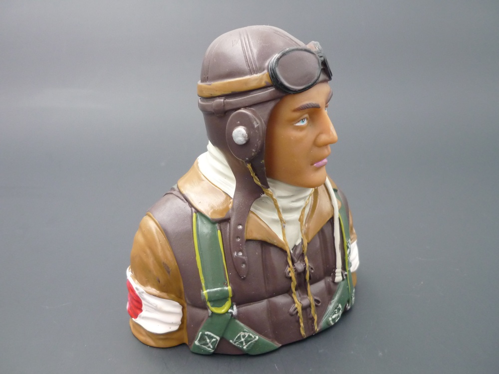 Pilotenbüste WWII 1/5 Japanisch, bemalt