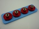 Alu-Einschlagmuttern M5, rot