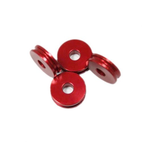 Alu-Abstandshalter 5mm rot für 5mm Schraube