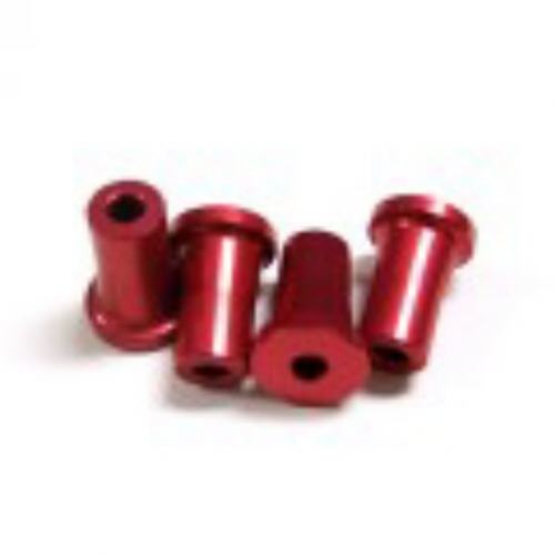 Alu-Abstandshalter 20mm rot für 5mm Schraube