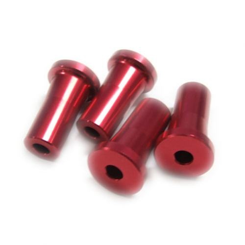 Alu-Abstandshalter 25mm rot für 5mm Schraube