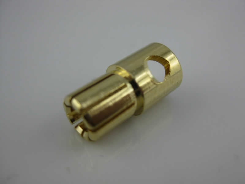 Goldkontakt Stecker 6 mm