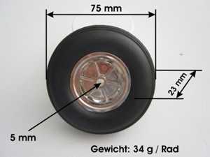 Leichträder 75 mm
