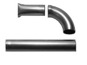 Edelstahl-Krümmer-Bausatz 28 mm, Typ 1