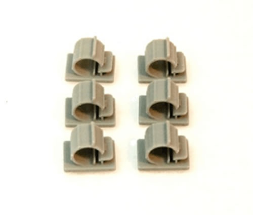 Kabelhalter (L) klebbar 10 mm grau